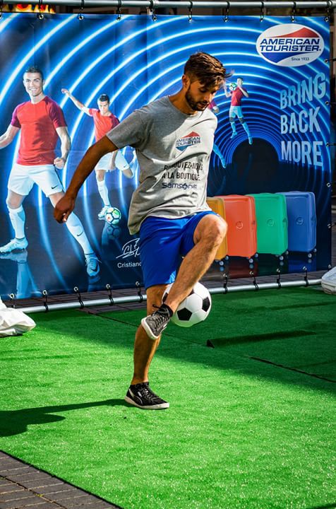 Démonstration de Foot Freestyle les 3, 9 et 10 Juin à Usines Centers